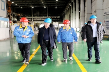 2024年 1月30日，浙江省经信厅机关党委二级巡视员孙自强莅临888集团纸业开展岁末年初安全生产督导